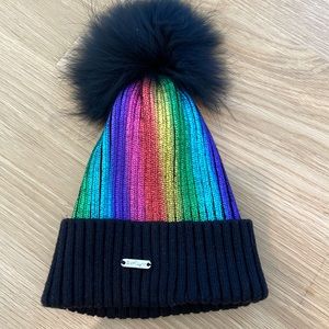LIKE NEW Bari Lynn Pom Pom Hat